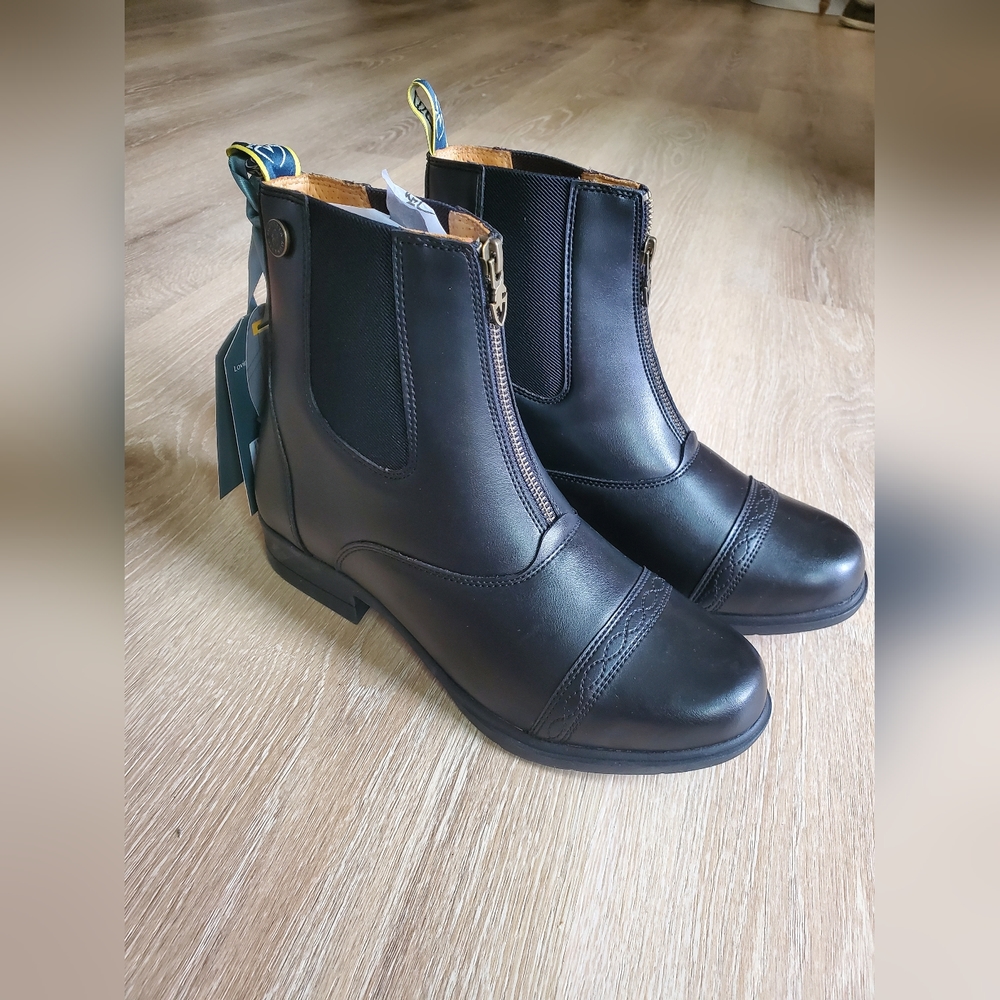 Shires Moretta Clio Paddock Boots Black Size 9 Riding Boots NEW